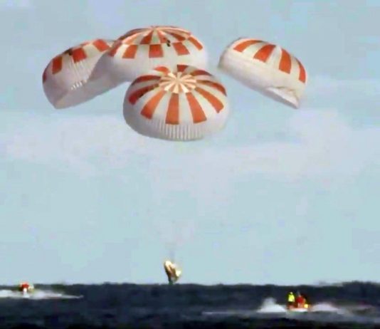 SpaceX: space capsule “Crew Dragon” is back on earth
