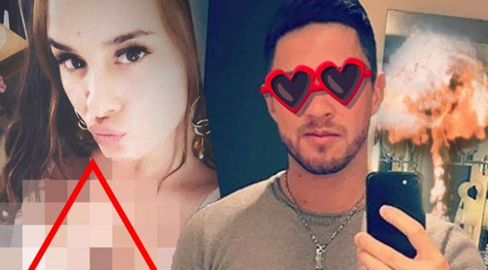 Joey Heindle: Here Ex fall Justine almost the full Breasts from XXL-cleavage!