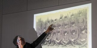 First shown a collection of photos from the concentration camp Sobibor