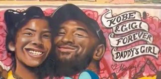 Graffiti in honor of Kobe Bryant appear all over the world