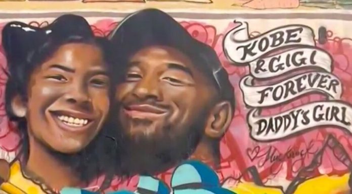 Graffiti in honor of Kobe Bryant appear all over the world
