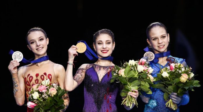 Skater from Russia occupied the entire podium of the European championship Skater from Russia occupied the entire podium of the European championship