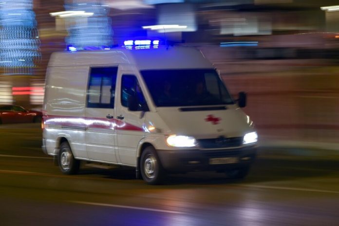 The car was hit by an adult and a child on Kutuzovsky Prospekt
