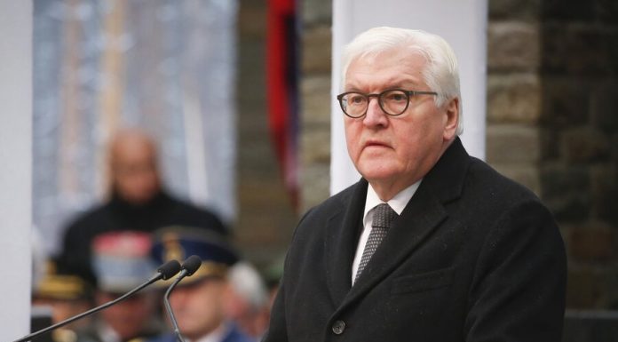 The President of Germany has opposed the rewriting of history