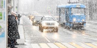 Wet snow is expected in the capital on Thursday