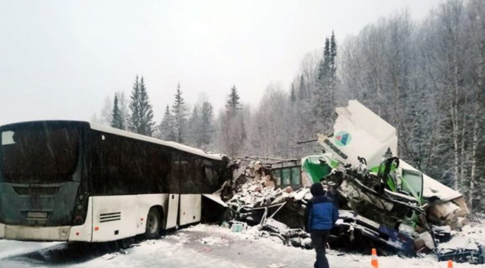 29 people were injured in collision between bus and truck in Kuzbass