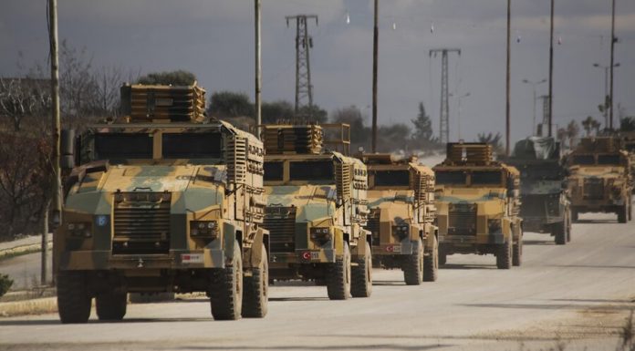 A military source denied the information that videoconferencing stopped a Turkish convoy in Idlib