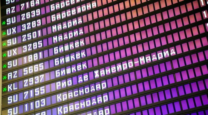 About 20 flights were postponed at Moscow airports