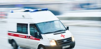 Car knocked down three people at the bus stop in Dolgoprudny