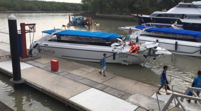 Criminal case initiated on the fact of collision of boats in Thailand