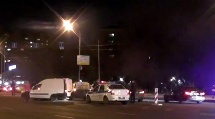 Four cars collided in the South of Moscow Four cars collided in the South of Moscow