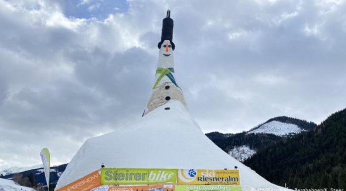 Great Risi: in Austria the blind snowman record