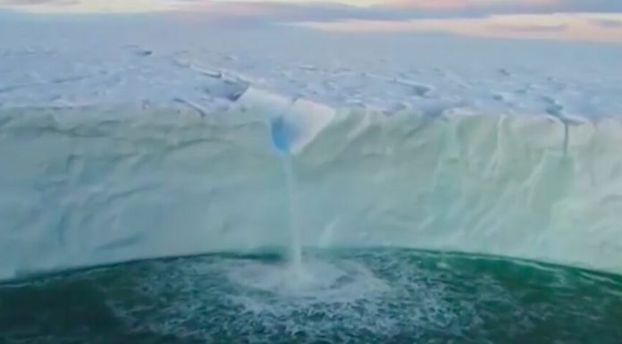 Greenland started to sell melt water from the glaciers
