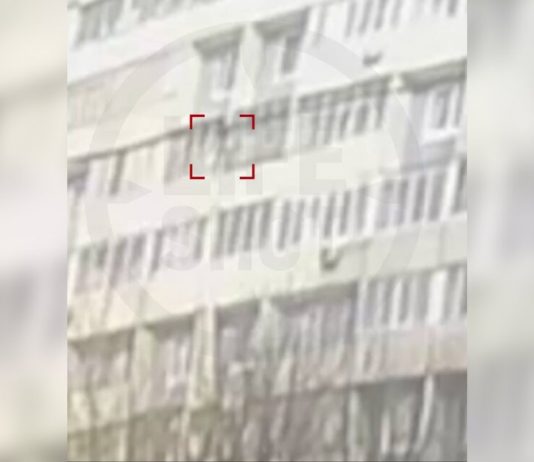 In Moscow detained a suspect in the theft, tried to escape on the sheets In Moscow detained a suspect in the theft, tried to escape on the sheets