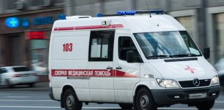 In the North-East of Moscow car knocked down a woman after an accident
