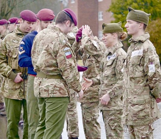 In the UK for the first time a parachutist paratrooper was a woman In the UK for the first time a parachutist paratrooper was a woman