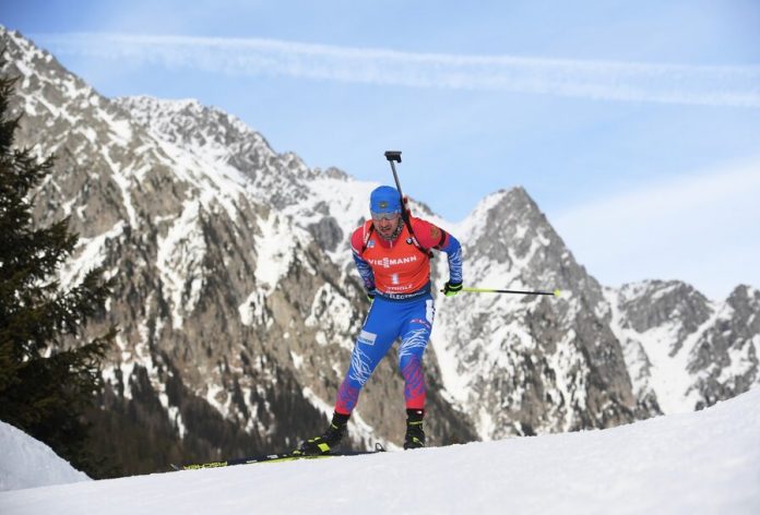 Loginov won the bronze medal in the pursuit race at the world Cup biathlon