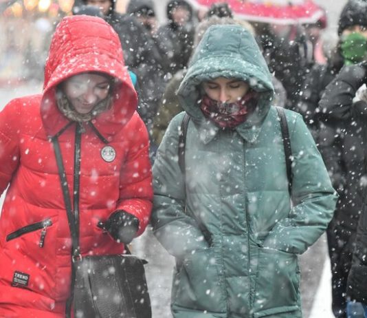 Muscovites warned of strong winds and snow