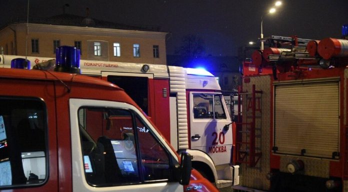 One person died in a fire in a hostel in the South-West of Moscow
