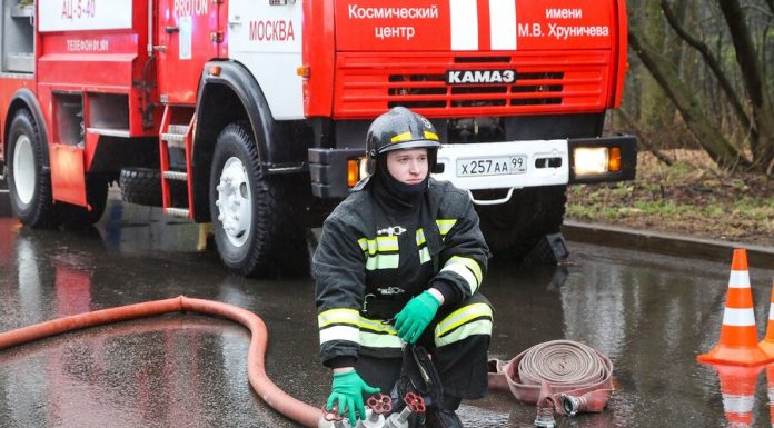 One person was injured in a house fire in the North of Moscow