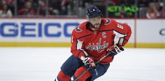 Ovechkin named first star of day in NHL
