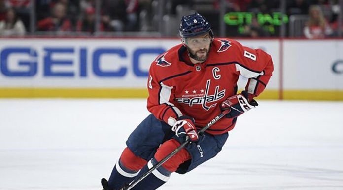 Ovechkin named first star of day in NHL