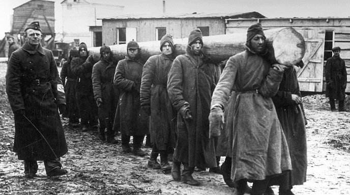 Prisoners that the allies were talking about soldiers in the German concentration camps Prisoners that the allies were talking about soldiers in the German concentration camps