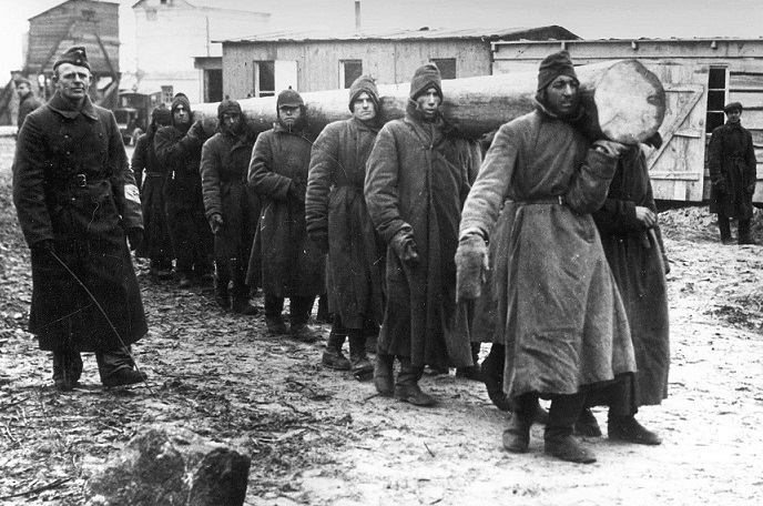 Prisoners that the allies were talking about soldiers in the German concentration camps
