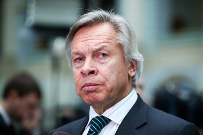 Pushkov praised the breakup of Palestine with the United States and Israel