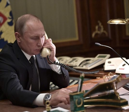 Putin had a telephone conversation with Him and Merkel