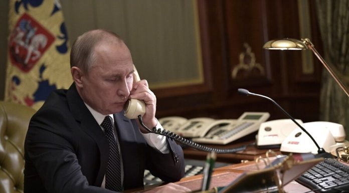 Putin had a telephone conversation with Him and Merkel