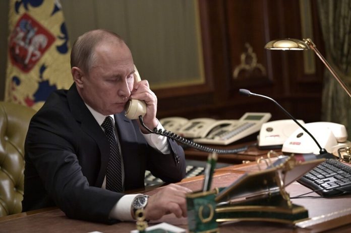 Putin had a telephone conversation with Him and Merkel