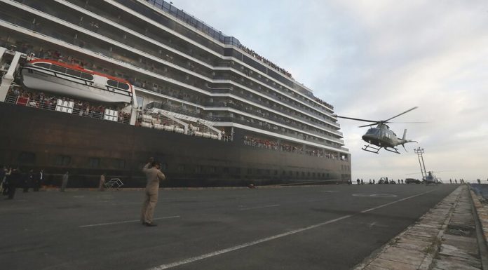 Seven Russian passenger liner Westerdam went home