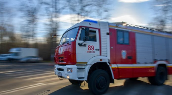 Six people were saved in the fire in the South-East of Moscow Six people were saved in the fire in the South-East of Moscow