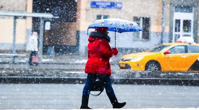 Sleet and rain are expected in the next few hours in Moscow