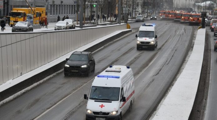 The body of a man found in the Moscow theatre "Practice"
