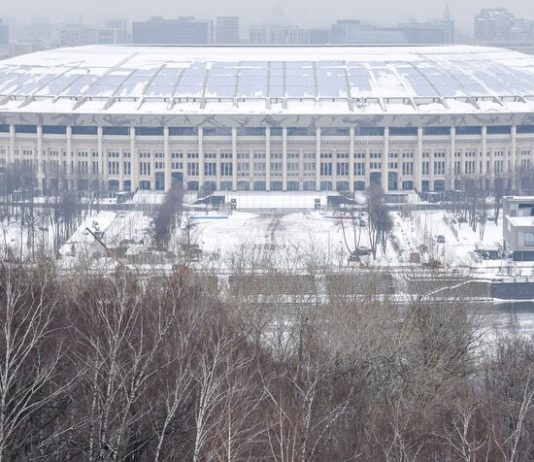 The construction of large sports facilities in the Luzhniki stadium in Moscow will be completed in 2024-2024 years The construction of large sports facilities in the Luzhniki stadium in Moscow will be completed in 2024-2024 years