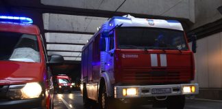 The fire occurred at a metallurgical plant near Chelyabinsk