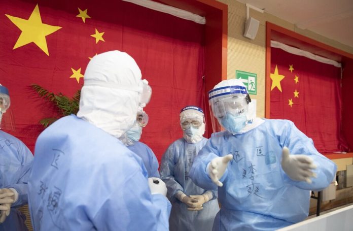 The number of patients with coronavirus in Hubei was close to 55 thousand