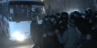 The sanatorium Ukraine clashes of protesters with the police