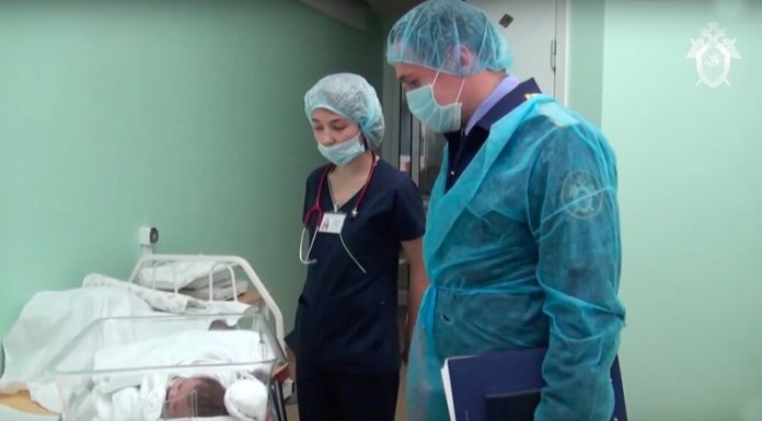 The staff of SC visited abandoned near metro station in Moscow baby