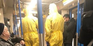 The subway will complain to the police because of the video with people in costumes biosecurity