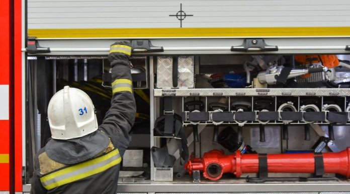 Two people were injured in a fire at suburban house in Mytishchi