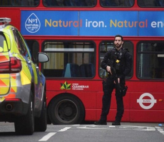 Two people were injured in the attack in South London Two people were injured in the attack in South London