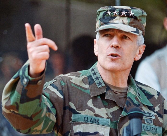 What commander of NATO in the Yugoslav war, banished from the army