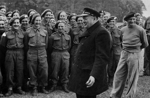 Where planned to leave Churchill in the case of the invasion of England by Hitler