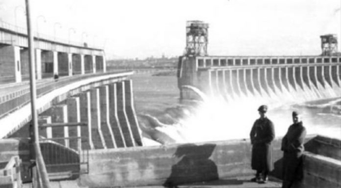 As the explosion of the Dnieper in 1941, helped Soviet troops