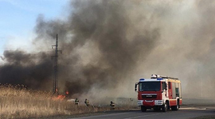 In Rostov-on-don a grass fire in the area of 25 hectares In Rostov-on-don a grass fire in the area of 25 hectares