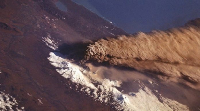 Kamchatka volcano Klyuchevskaya made emissions of ash to a height of 6 km