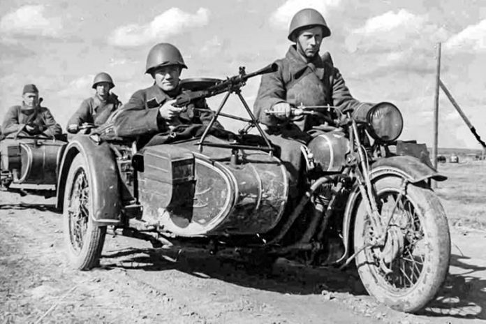 M-72: as the Soviet Union before the war, stole a German motorcycle BMW